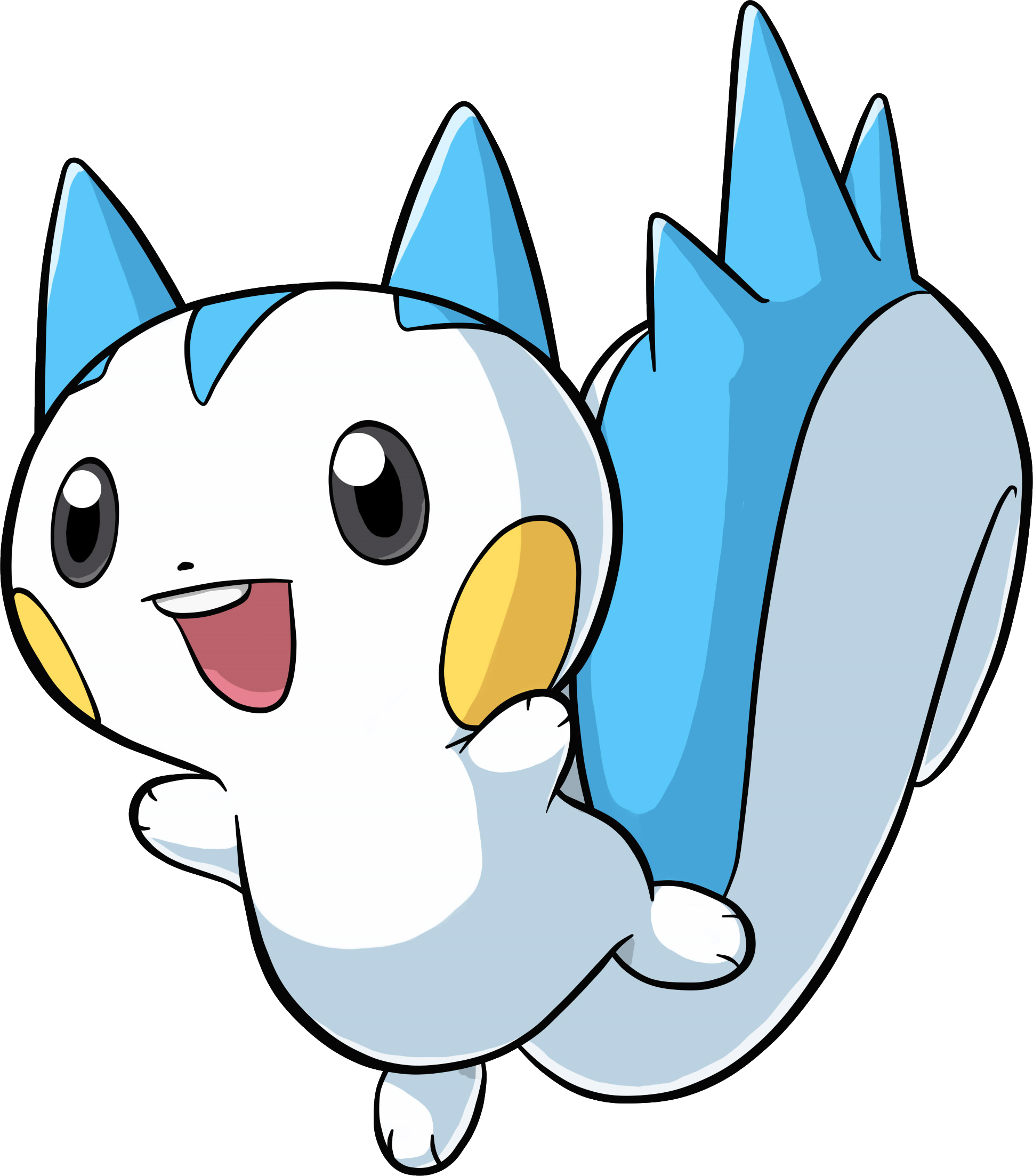 Pokemon Transparent Png Image - Blue And White Pokemon (1938x2206)