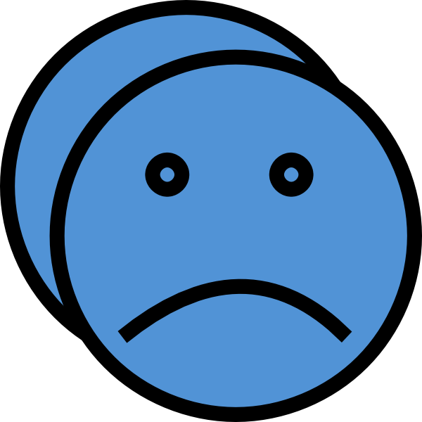 Sad Face Blue (600x600)