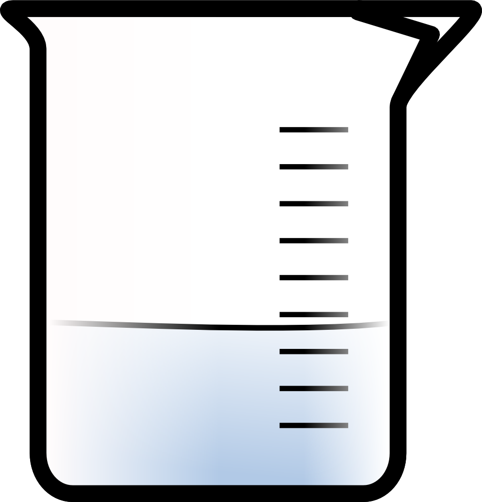 Beaker With Water Clipart - Beaker Clipart (961x1000)