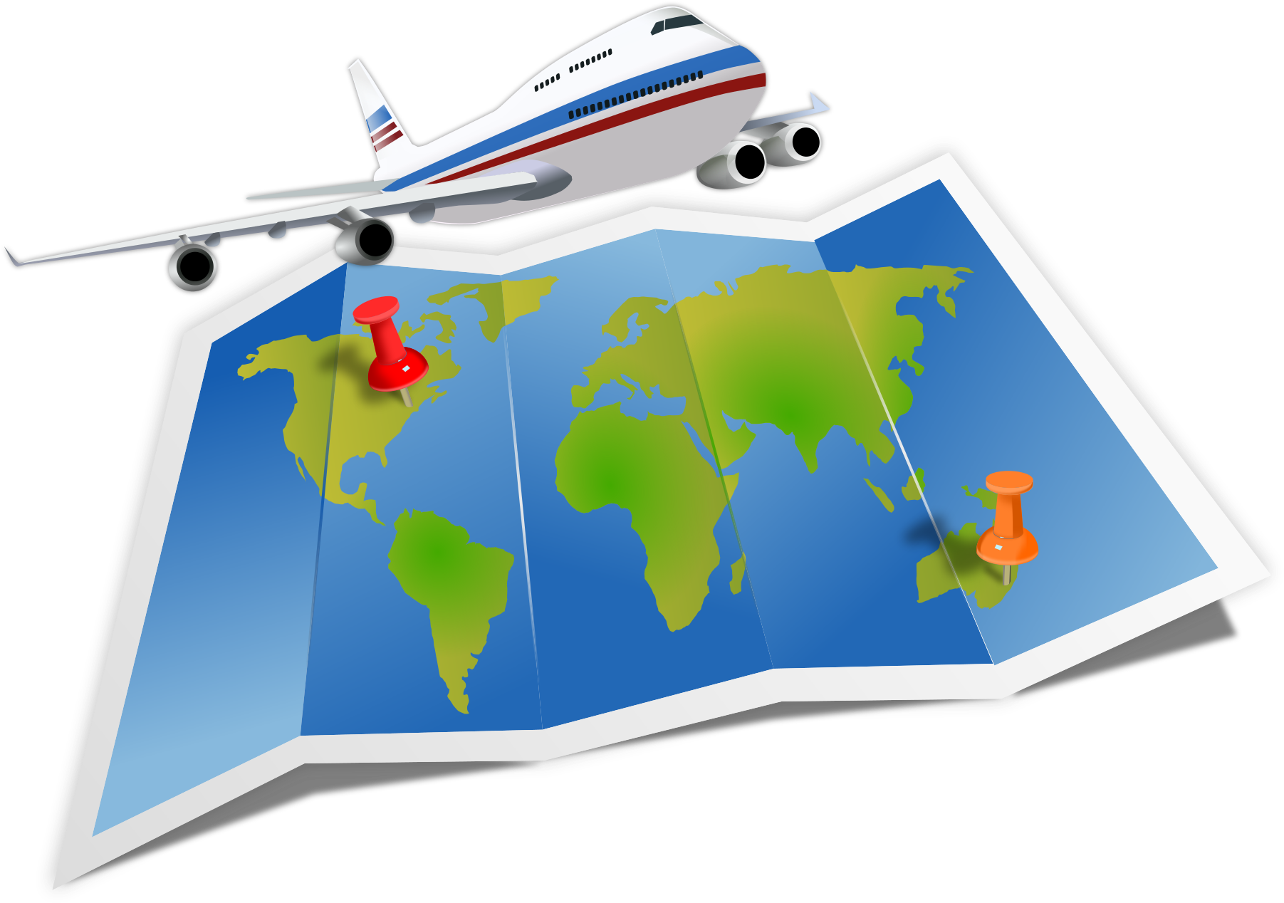 Open - Travel Around The World Clipart (3840x2704)