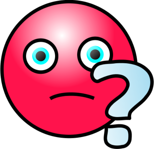 Emoticons Question Face Vector Clip Art Waotew Clipart - Question Mark Face (600x579)