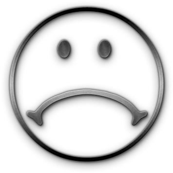 Free Sad Face Clip Art - Black And White Sad Face Clip Art (512x512)