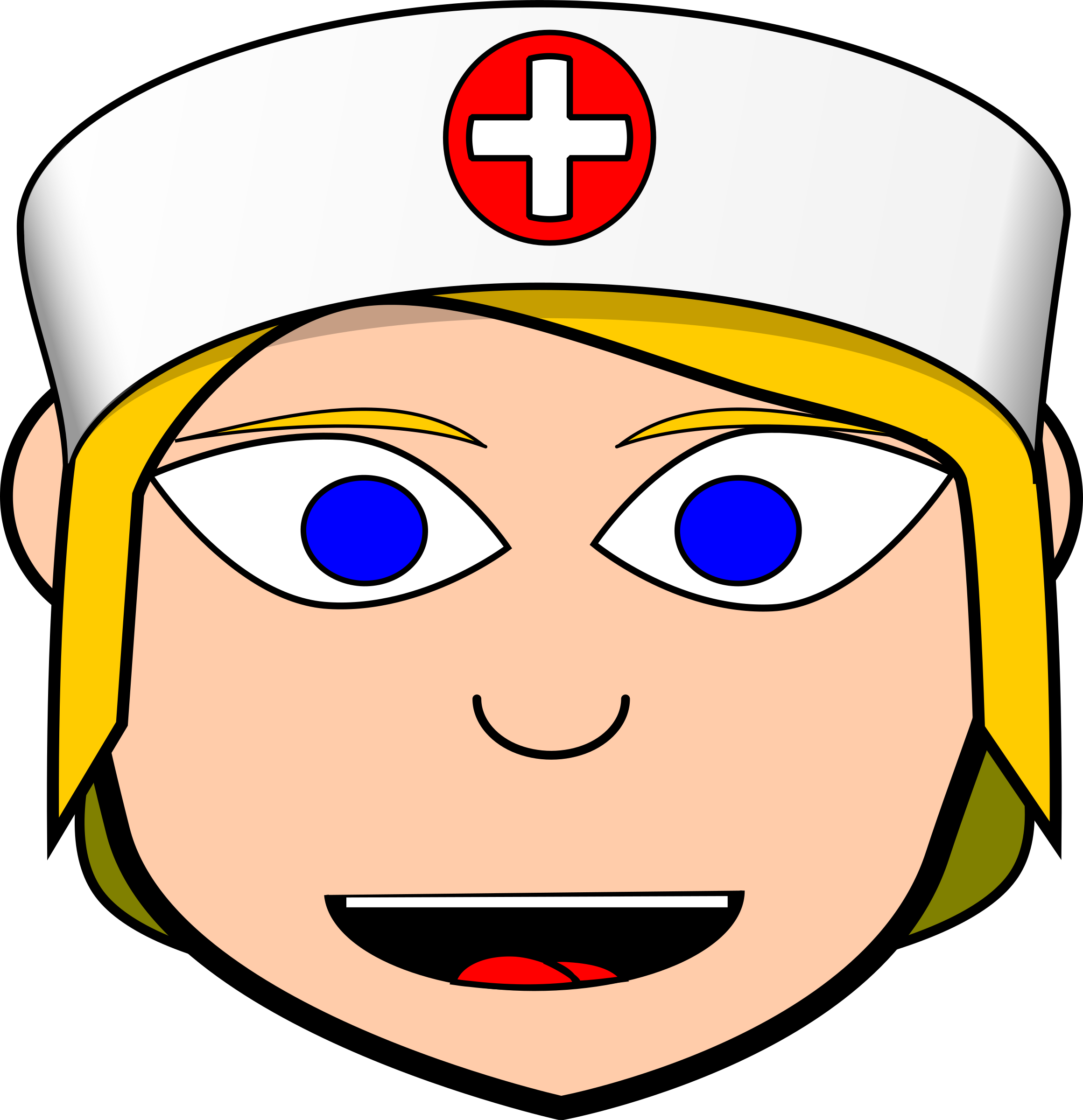 Nurse Face Cartoon Woman Clip-art Clipart - Gambar Wajah Kartun Wanita (2320x2400)