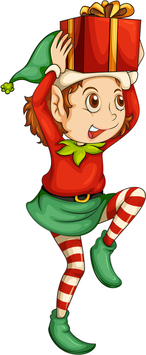 Christmas Elf Boot Clip Art - Christmas Elf Png (689x1280)