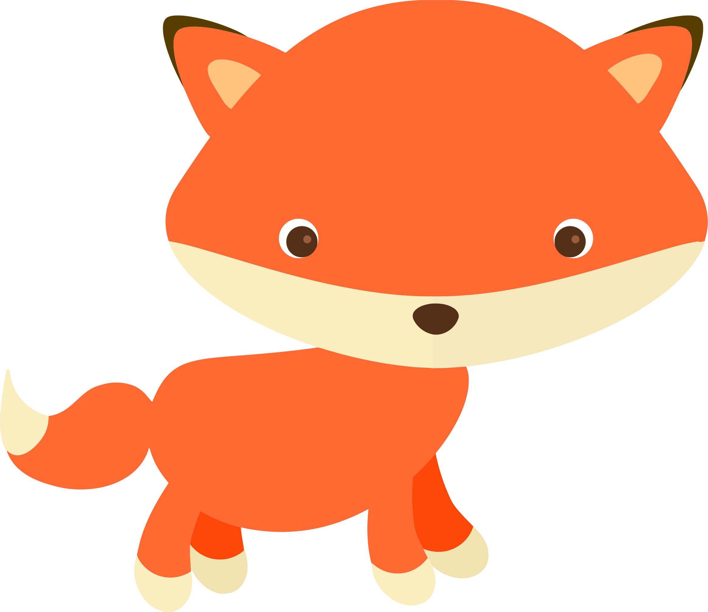 Free Cute Fox Clip Art Clipartix - Baby Fox Clip Art (2326x2012)