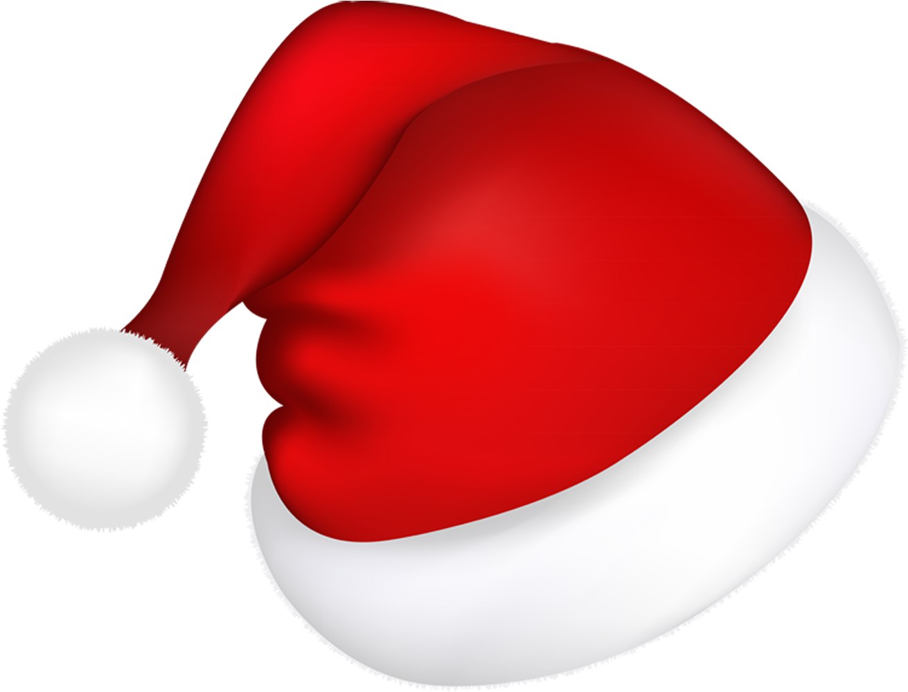 Large Red Santa Hat Png Picture - Santa Hat Vector Png (1330x1020)