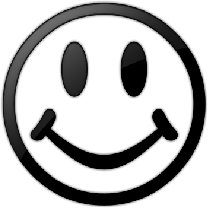 Smiley Face Black And White Smiley Face Black And White - Smiley Symbol Black And White (1024x1024)