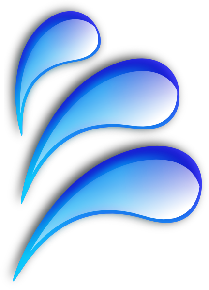 Clip Art Of Water Droplets (432x598)
