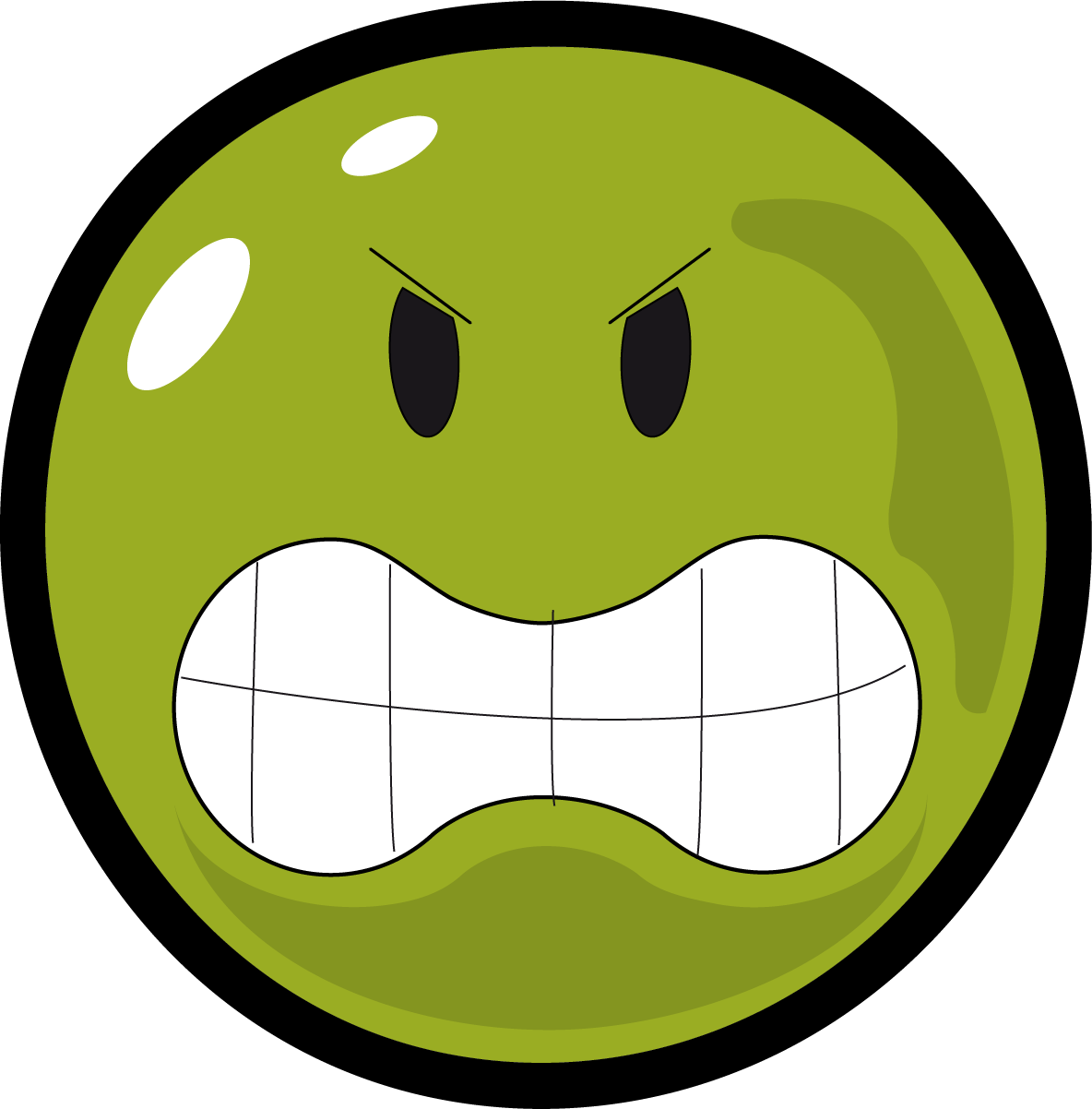 Marvellous Design Angry Face Clipart Smiley Black And - Soccer Clip Art (1184x1202)