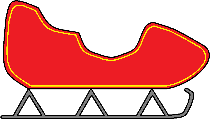 Sleigh Clipart - Sleigh Cartoon No Background (903x534)