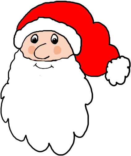 Head Of Santa - Santa Beard Clip Art (490x532)