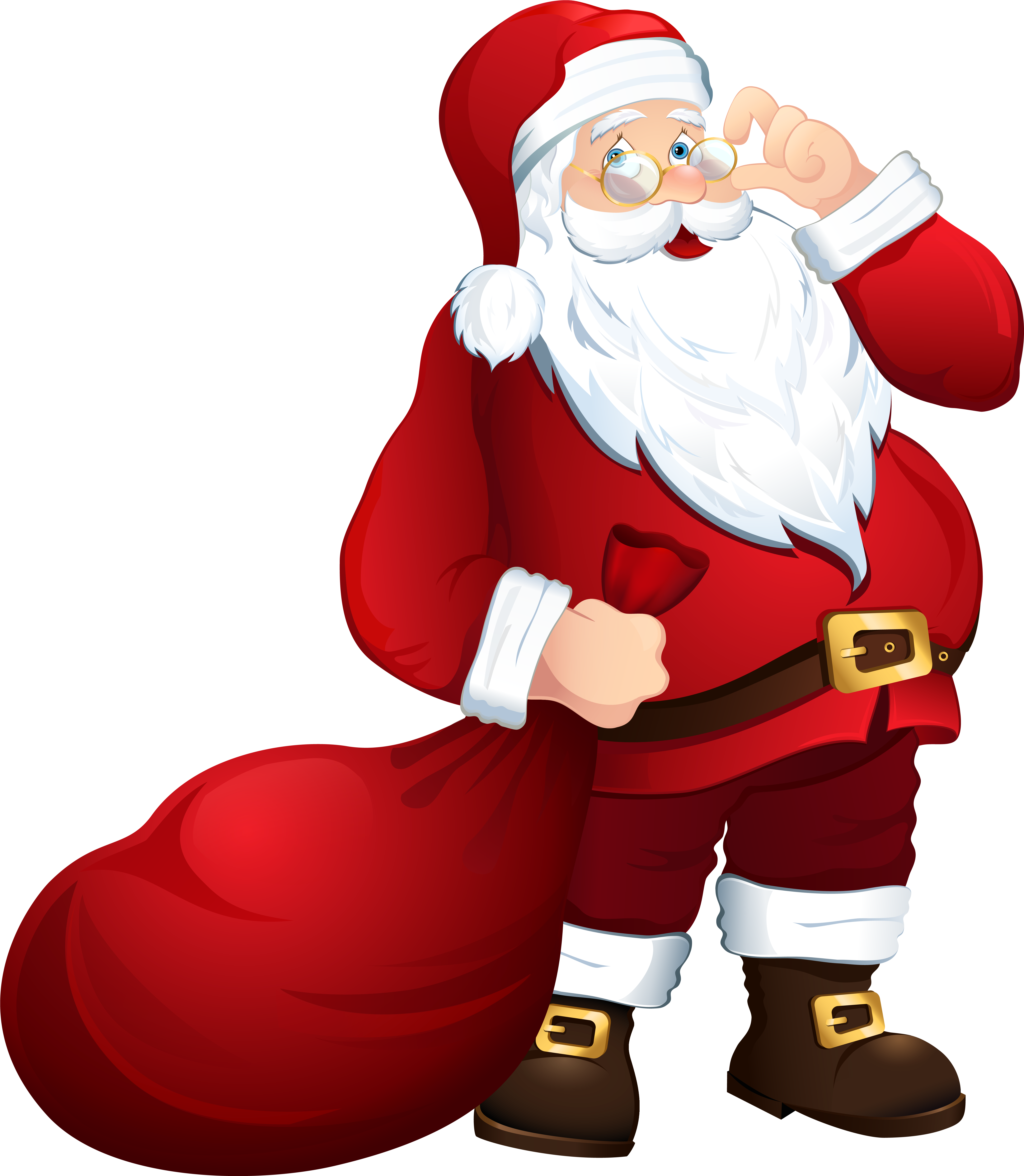 Santa Claus With Bag Png Clipart Image - Santa Claus Png (5471x6280)