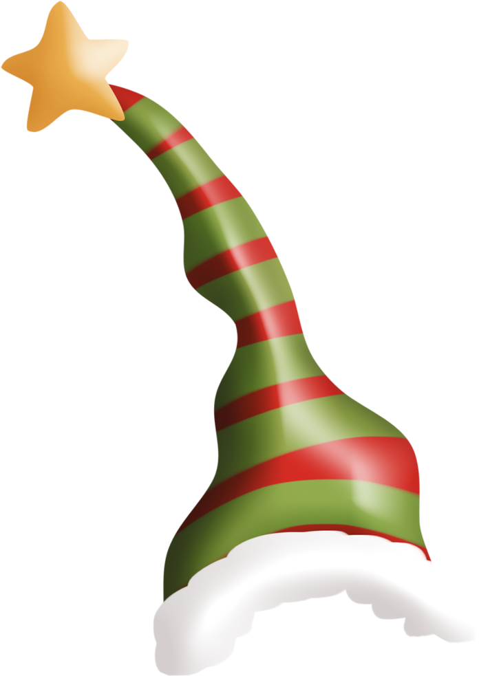 Christmas Elf Hat Clip Art - Hat (736x1024)