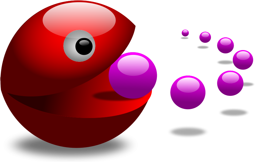 Fox Clipart, Vector Clip Art Online, Royalty Free - Pac Man Clip Art (1100x707)