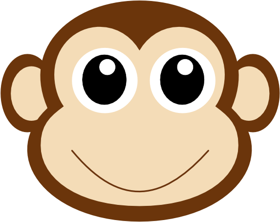 Monkey Face Clipart Monkey 1 Clip Art At Clker Vector - Cute Monkey Face Clipart (600x491)