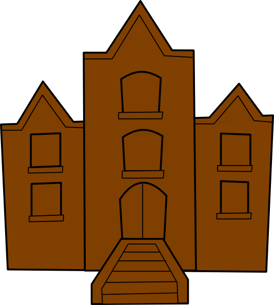School Clip Art At Clker - School Building Clip Art (534x595)