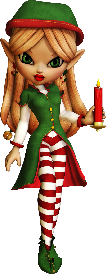 Christmas Elfchristmas Clipartchristmas - Creepy Cartoon Christmas Elves (452x1160)