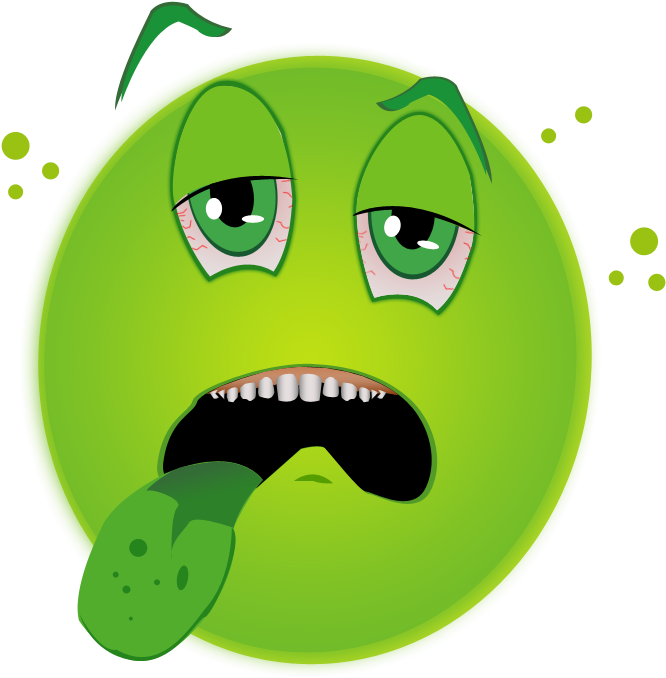 Sick Face Clip Art 169051 - Green Sick Face Emoji (708x708)
