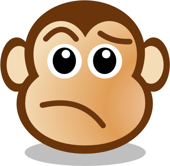 Monkey Face Clipart This Image As - Monkey Face Cartoon (600x561)