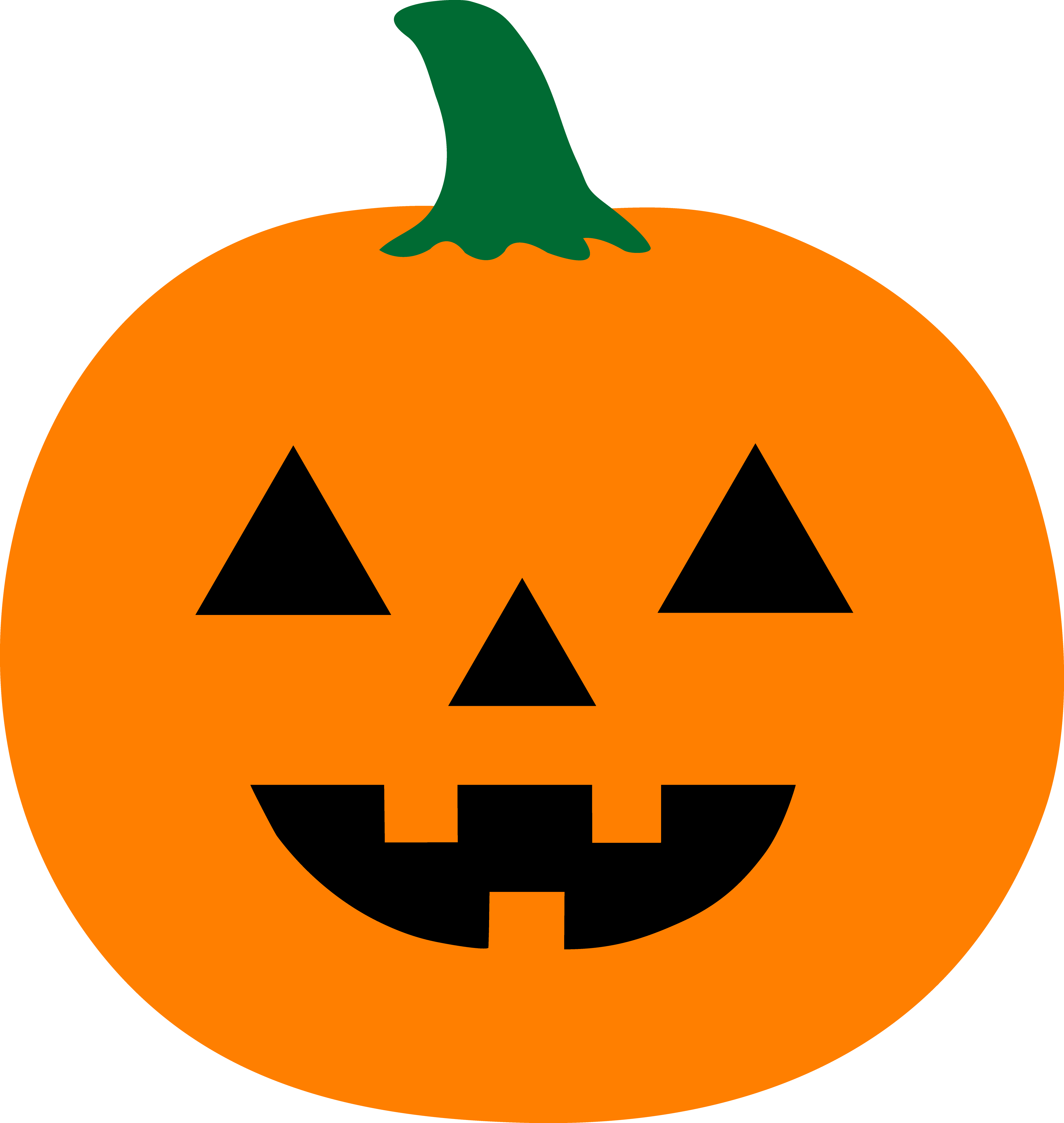 Pumpkin Faces Clip Art Many Interesting Cliparts - Jack O Lantern Clipart (4249x4485)