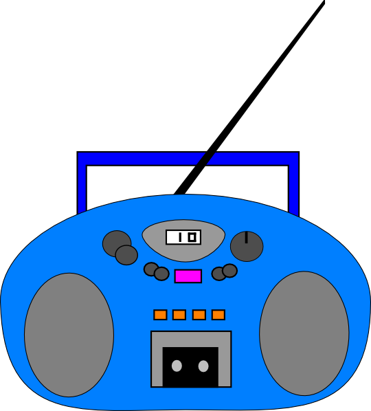 Clipart Of A Radio (540x598)