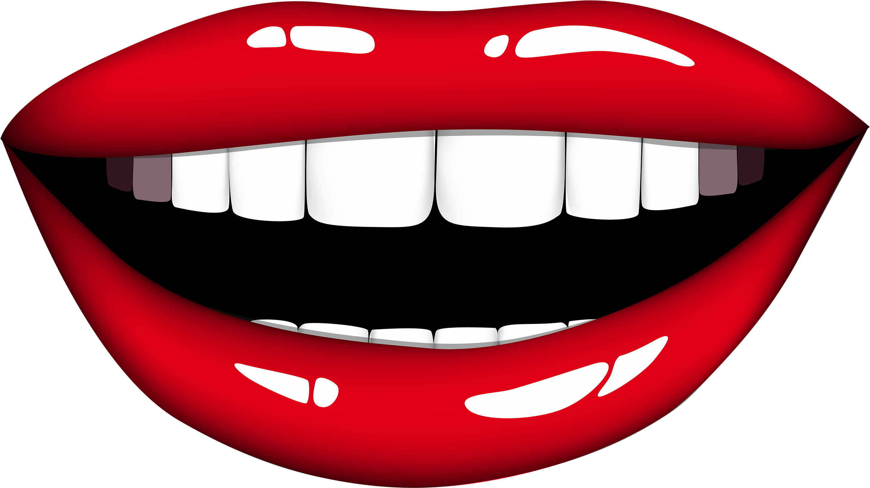 Mouth Smile Clip Art Free Clipart Images - Mouth Clipart (3000x1685)