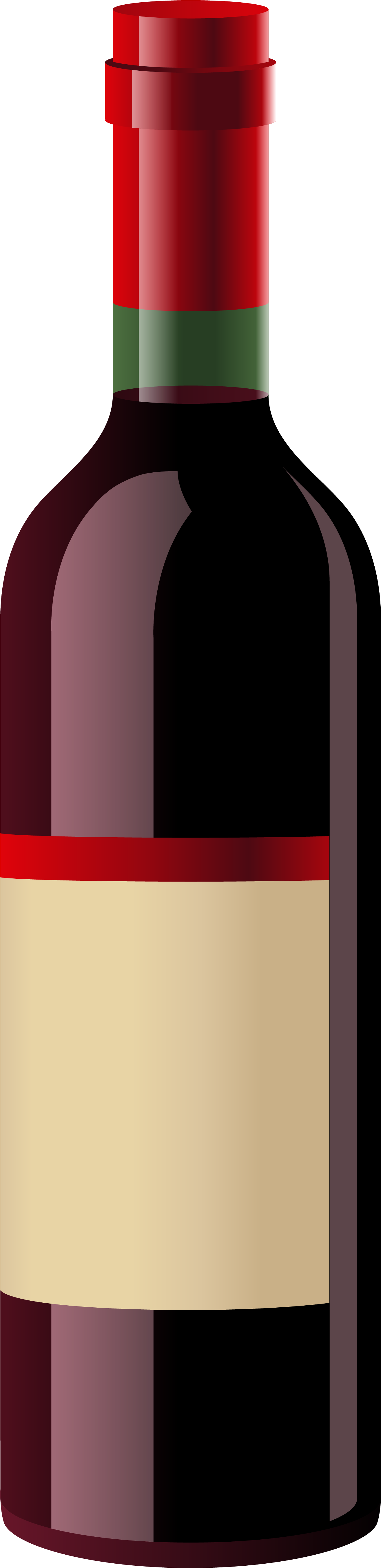 Red Wine Bottle Png Clipart - Botella De Vino Vector Png (1622x5636)