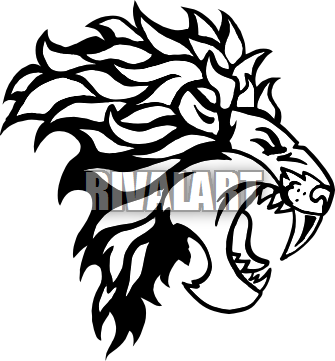 Roaring Lion Clip Art - Etec Martin Luther King (335x361)