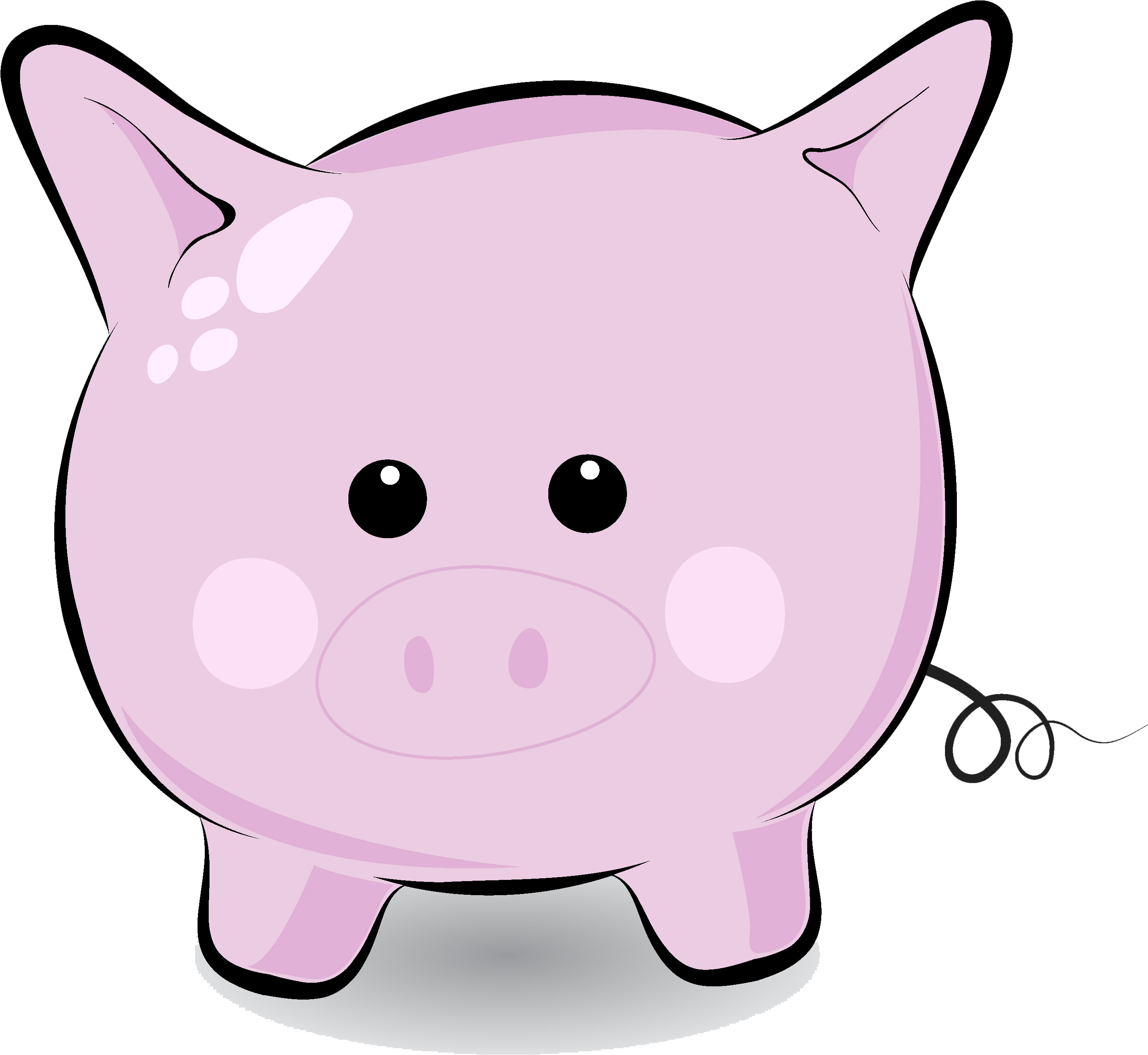 Cute Pig Face Clip Art Free Clipart Images - Clip Art (3125x3125)
