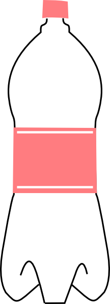 Pink Water Bottle Clip Art - Pink Water Bottle Clip Art (216x592)