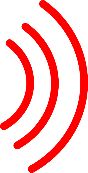 Clipart Info - Sound Waves Clipart (300x589)