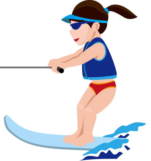 Water Skiing Sport Clip Art - Water Skiing Clipart (594x631)