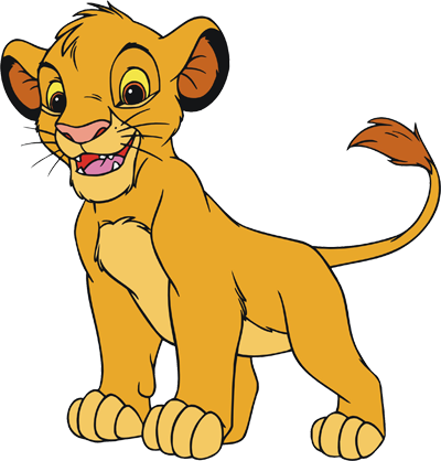 Cub Simba Clipart - Lion King Characters Simba (400x418)
