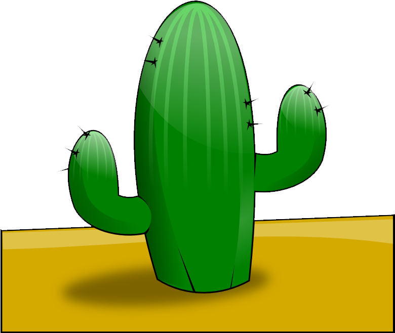 Animated Desert Clipart Clipartfox - Cactus Plant In Desert Clipart (779x771)
