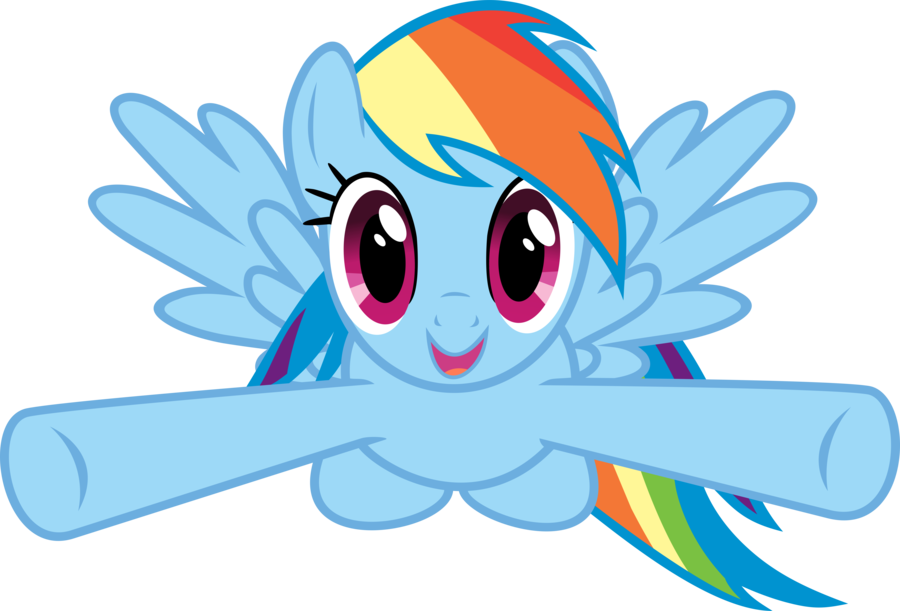 Clipart Of Rainbow Dash - My Little Pony Rainbow Dash Birthday (1280x869)
