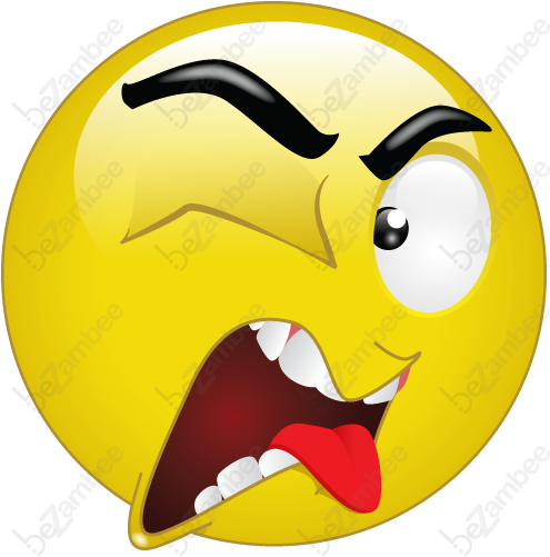Smiley Emoticon Clip Art - Disgusted Emoticon (512x512)