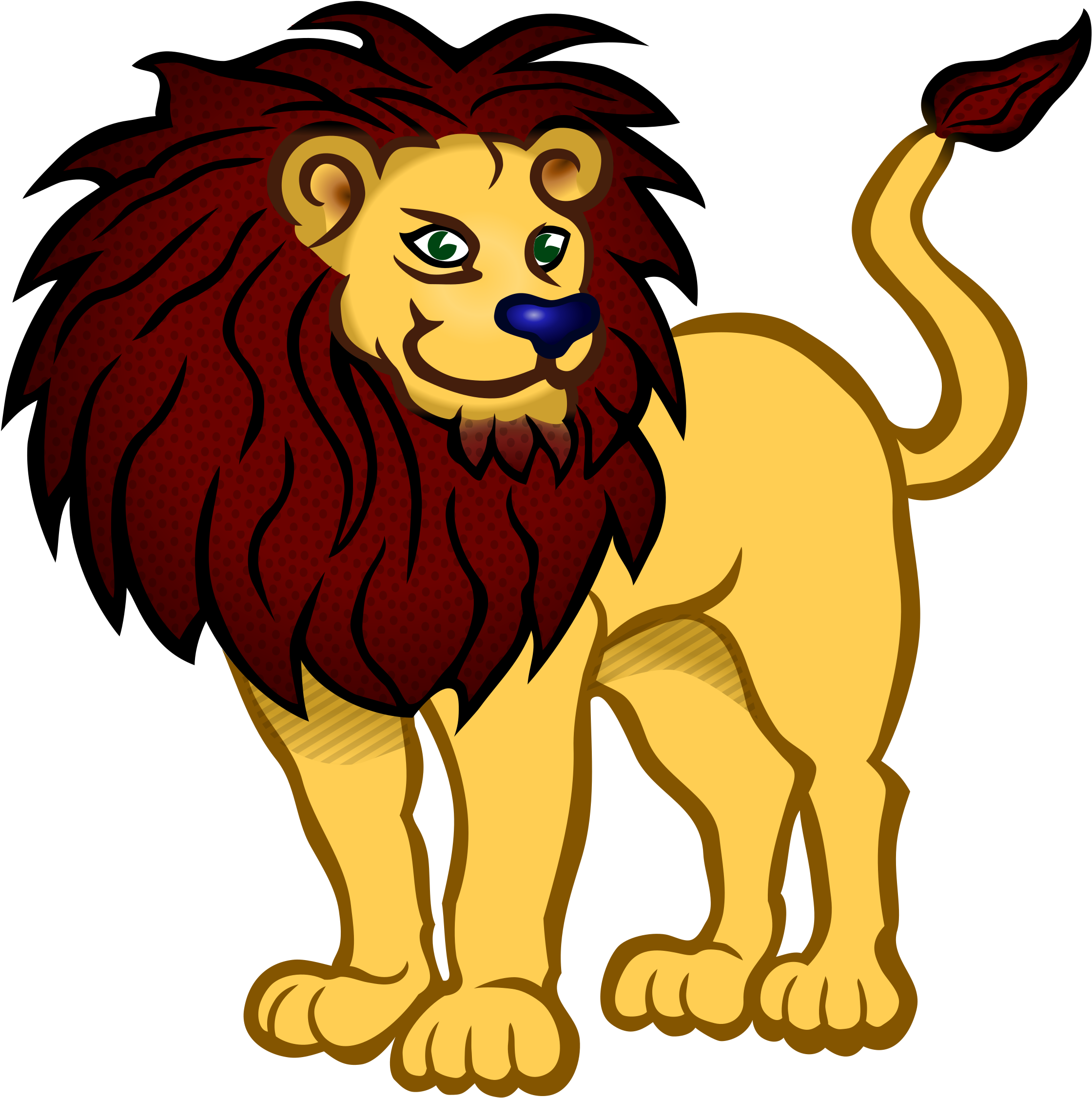 Lion Clipart Png Clip Art Of Lion Clipart - Carnival Of The Animals (2387x2400)