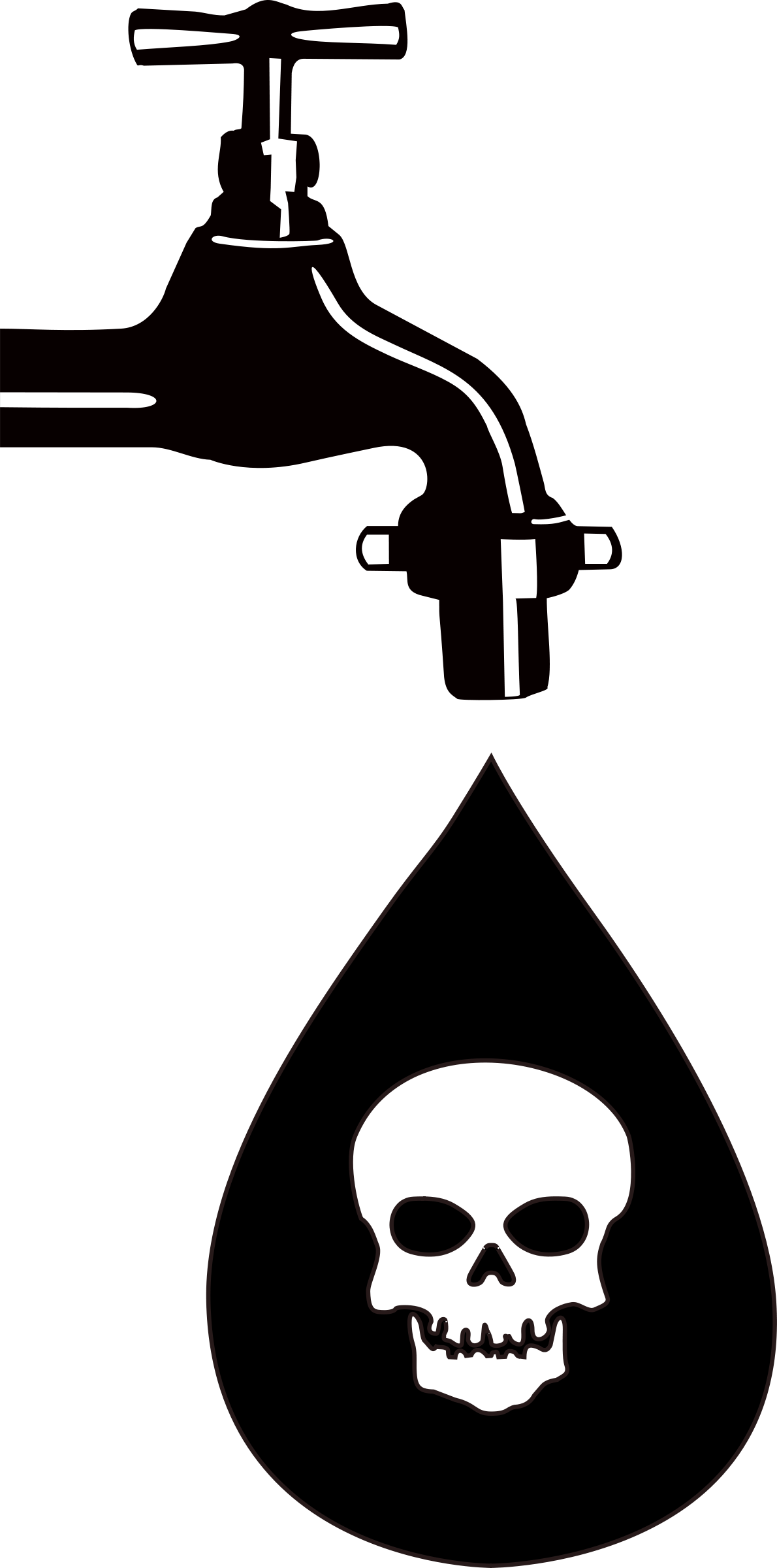 Cornucopia Clipart Food And Water - Poison Water Shower Curtain (1190x2400)