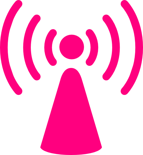 Tower Dark Pink Clip Art At Clkercom Vector - Wireless Access Point Icon (552x598)