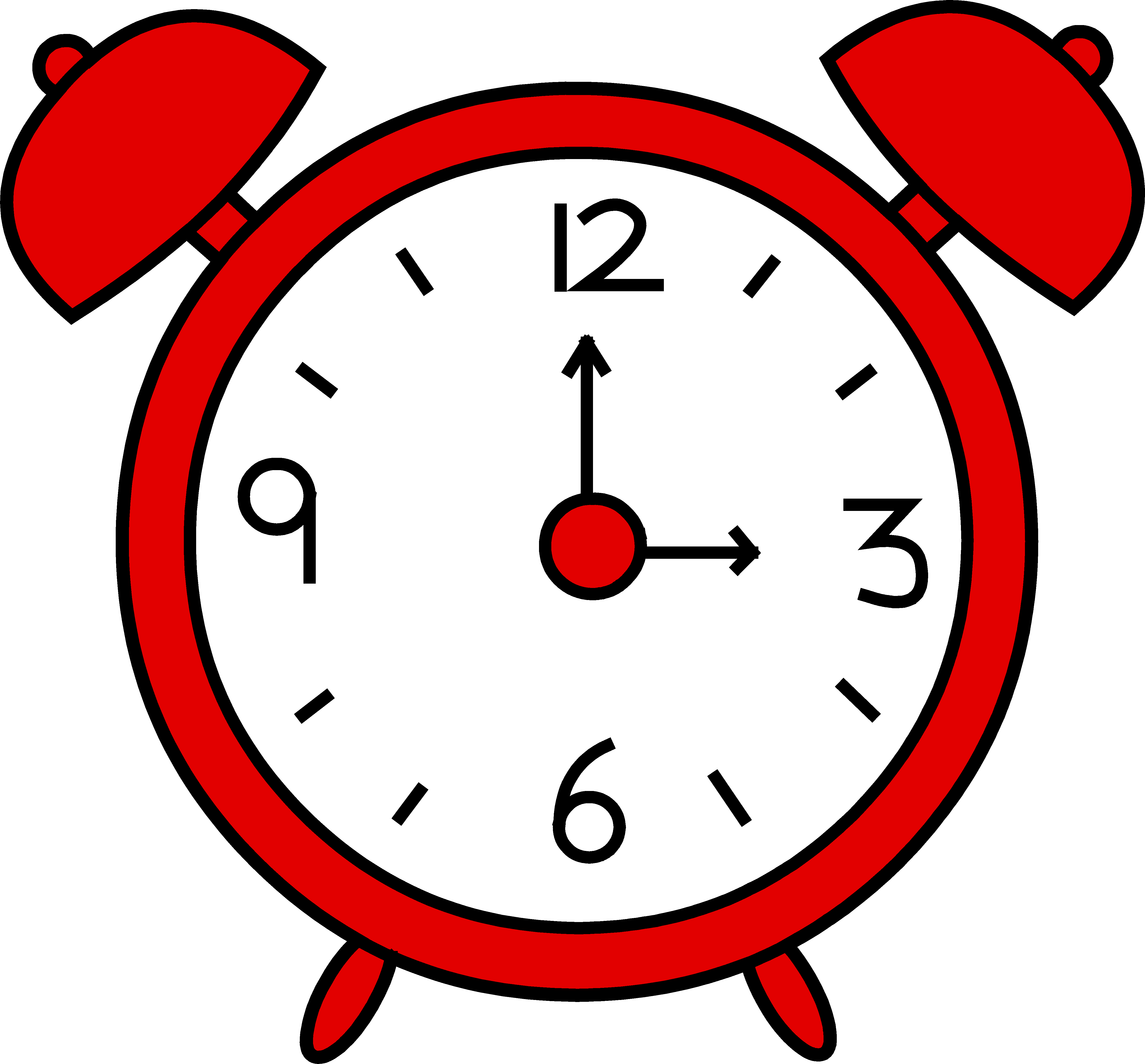 Clock Clipart For Kids - Alarm Clock Clipart (5026x4669)