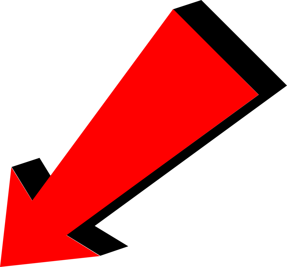 Arrow Red Free Stock Photo Illustration Of A Diagonal - Transparent Background Arrow Gif (1024x956)