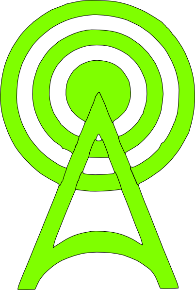 Green Radio Tower Icon - Cell Tower Icon Green (402x597)