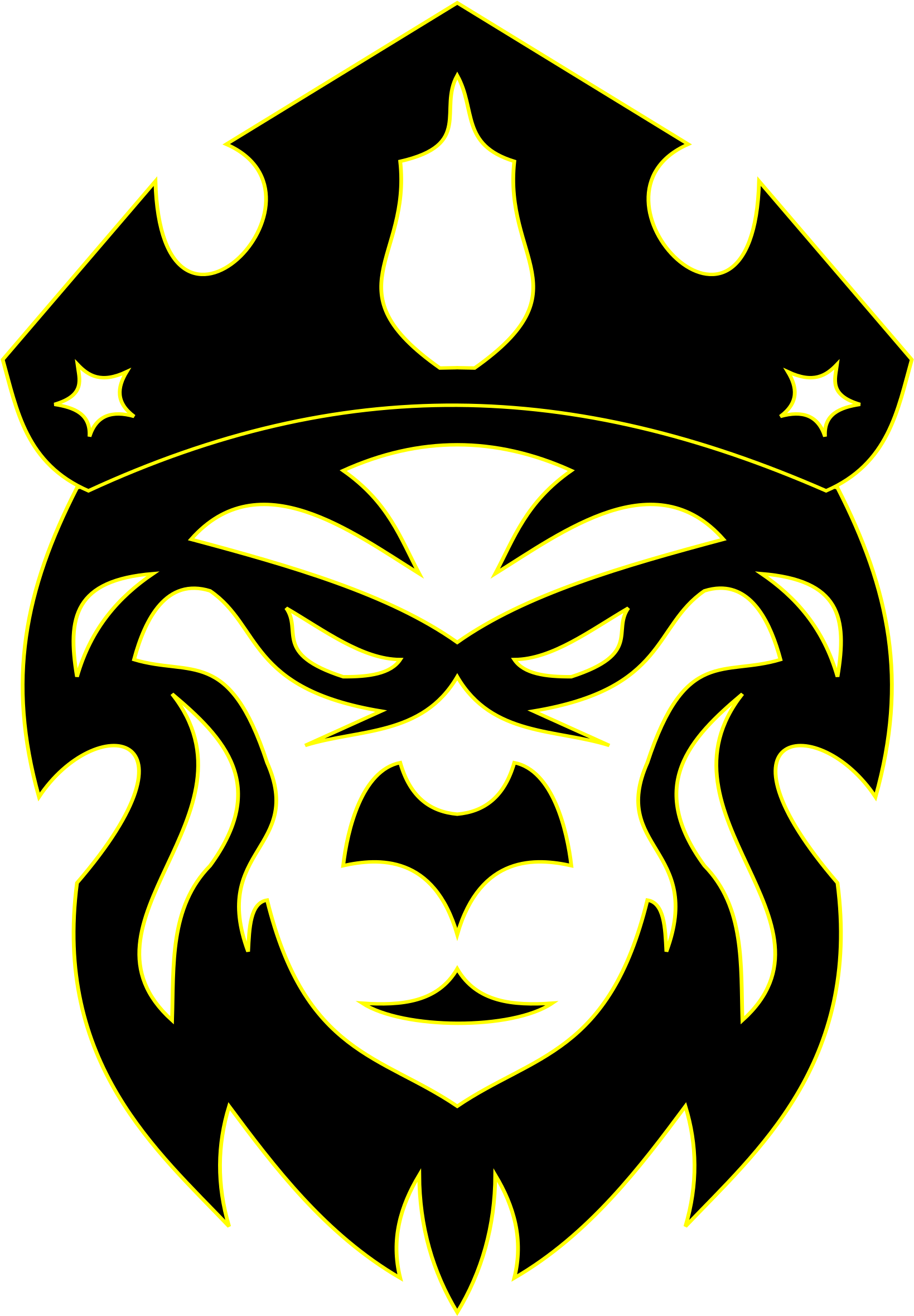 Big Image - Logo Kepala Singa Vektor (1697x2400)