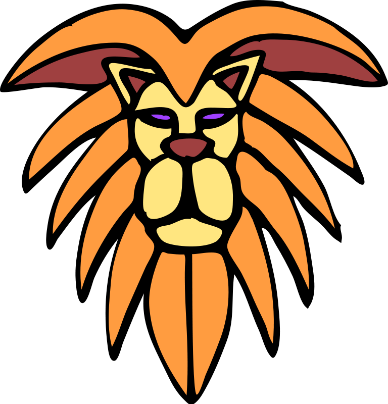 Lion Clip Art - Fierce Animals Animated (768x800)