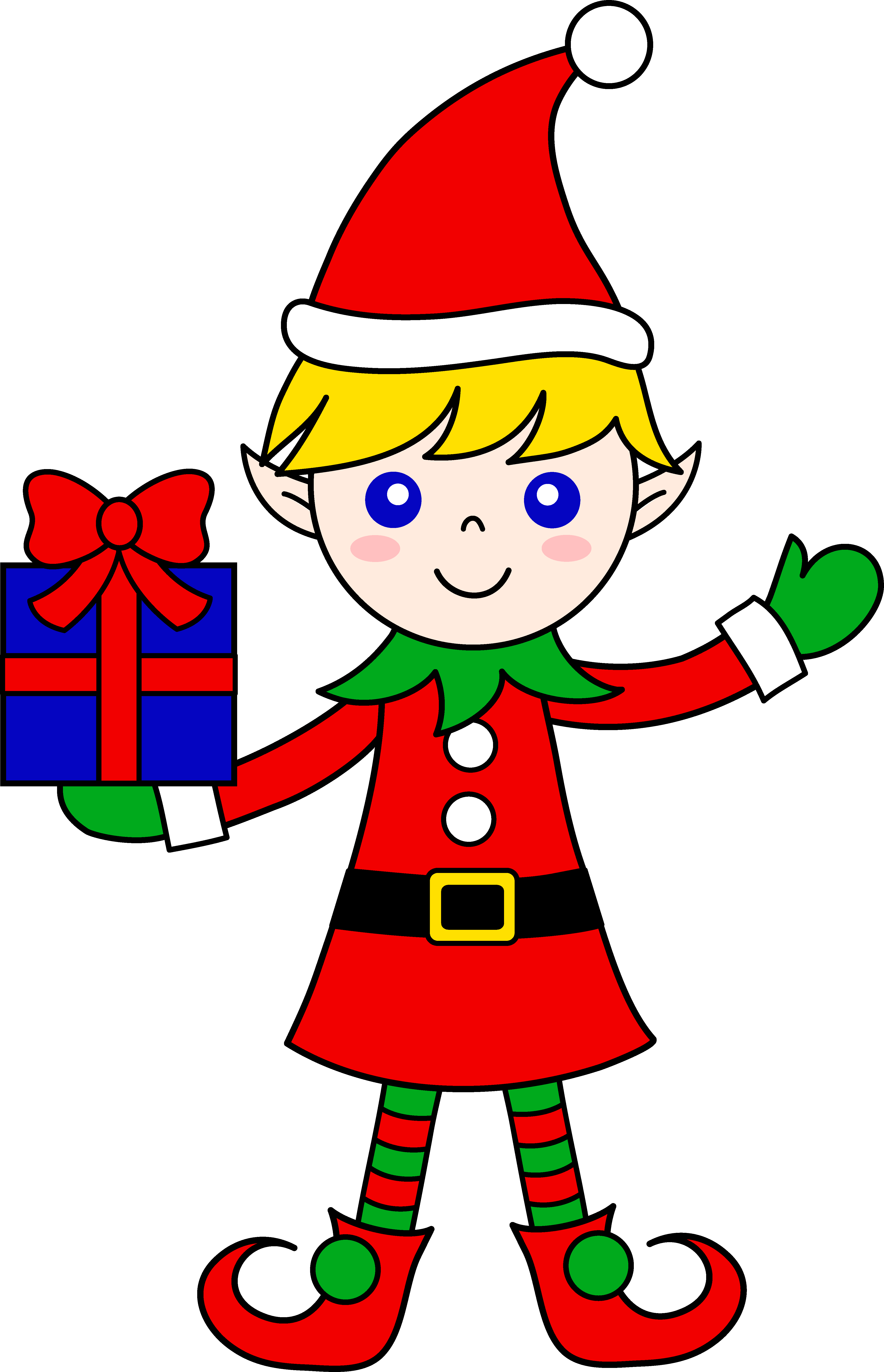 Cute Santa Clipart Free Download Clip Art On - Elf (4339x6733)