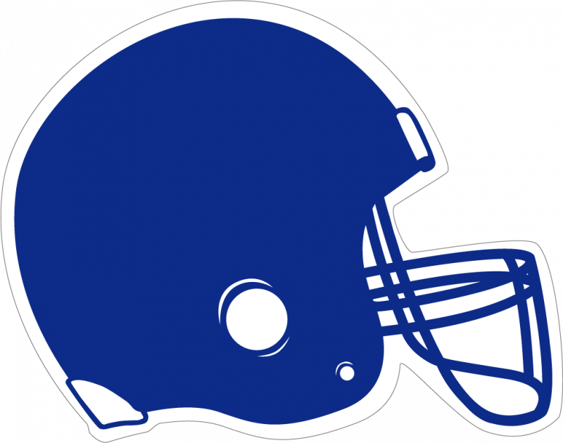 Blue Football Helmet Clip Art Clipartfox - Helmet Monogram Decal Only For 30 Oz Tumbler (balck) (800x630)
