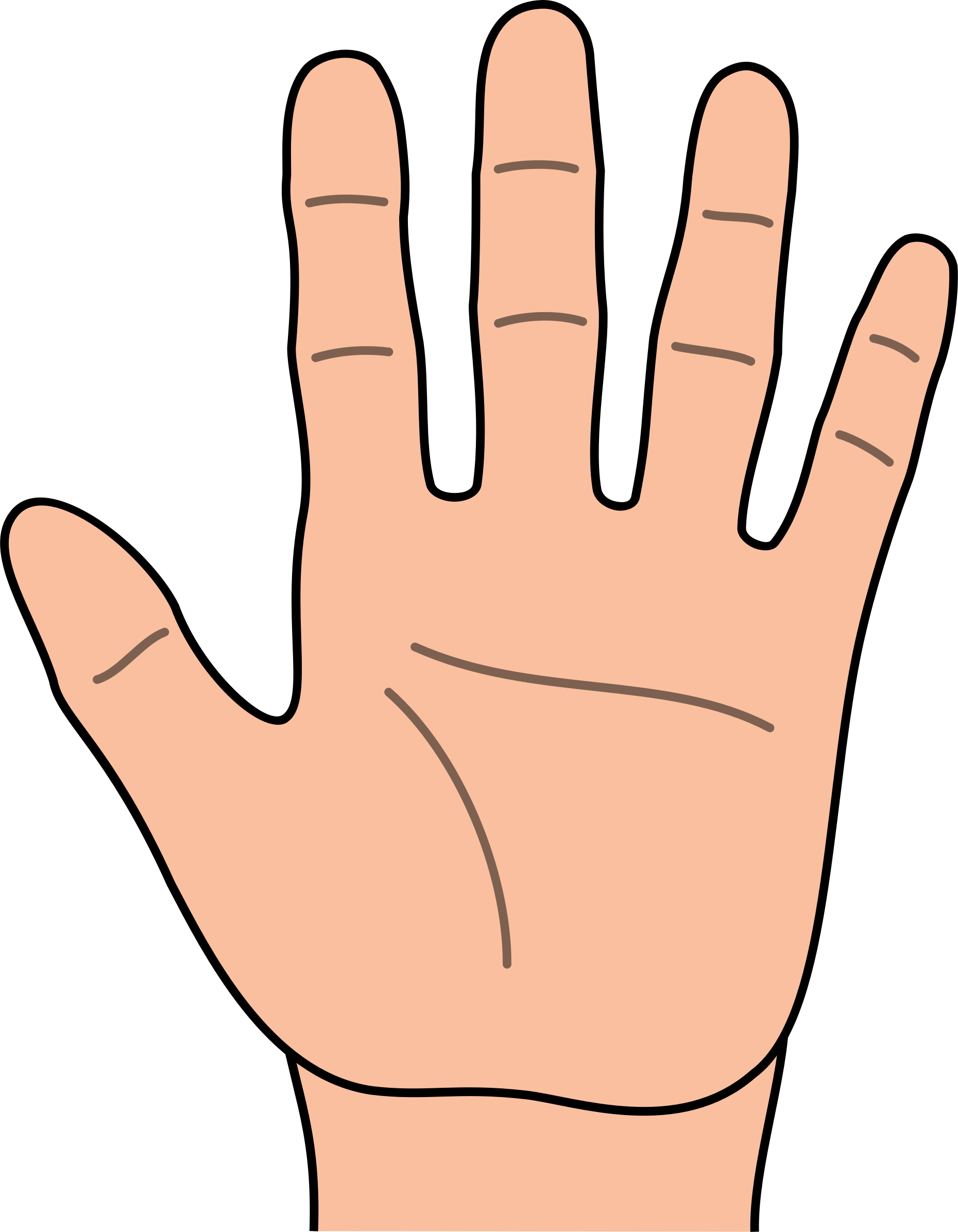 Hand Clip Art - Clipart Hand (1860x2392)