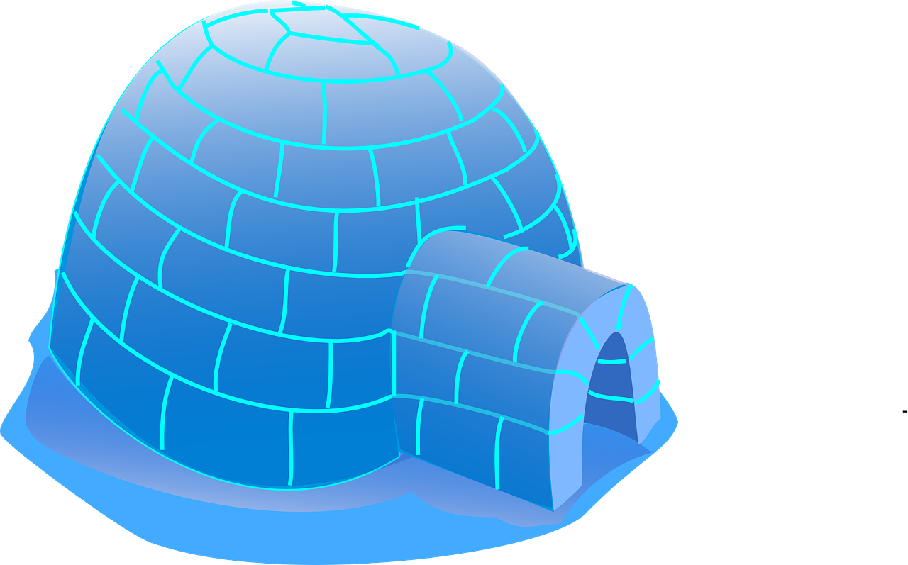 Free Vector Homes Clipart Clip Art - Types Of Houses Igloo (1280x797)