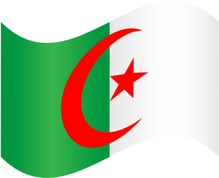 Algeria Flag Wind - Algeria Clipart (555x416)