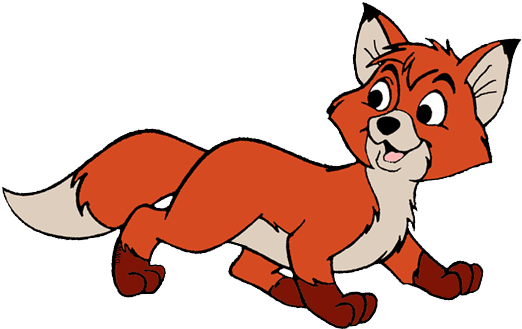 Woodland Fox Clipart Free Download On Png - Clipart Of A Fox (528x331)